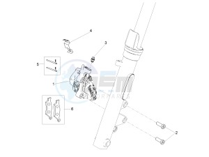 V7 III Racer 750 e4 (EMEA) drawing Front brake caliper