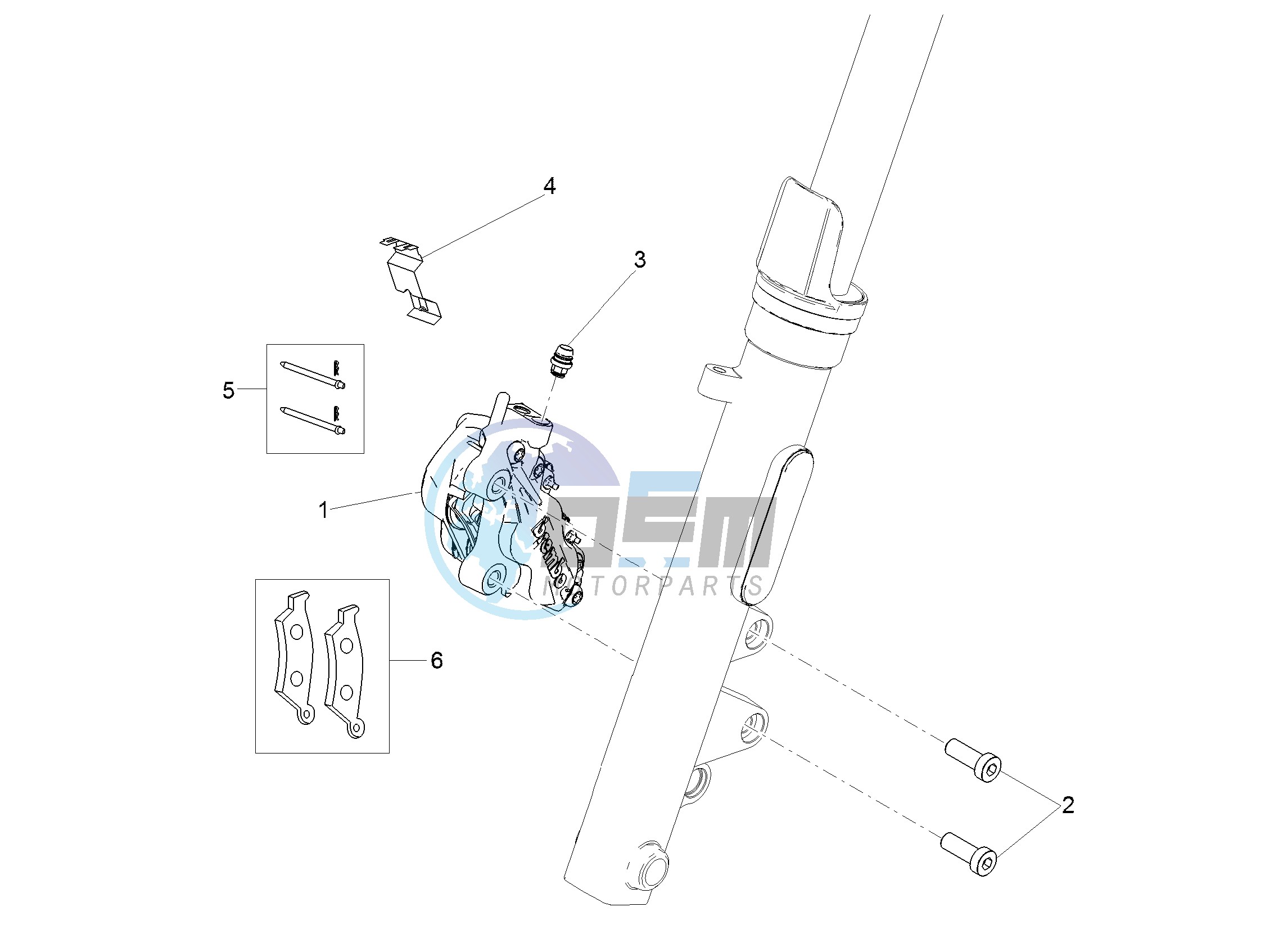 Front brake caliper