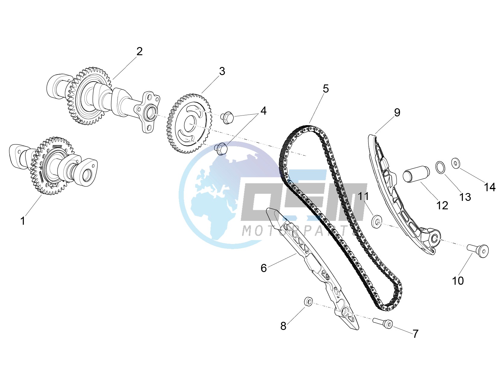 Front cylinder timing system