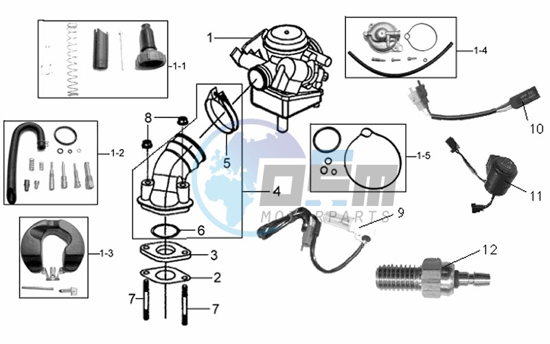 CABURATOR / INLET / FUEL CUT