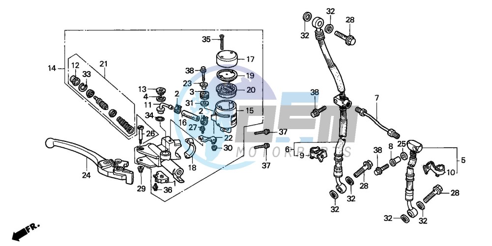 FR. BRAKE MASTER CYLINDER