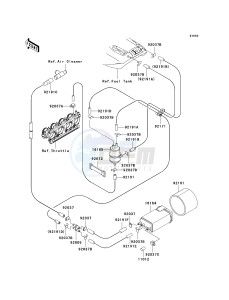 ZX 1200 A [NINJA ZX-12R] (A1) [NINJA ZX-12R] drawing FUEL EVAPORATIVE SYSTEM