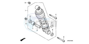 CB600F3A Australia - (U / ST) drawing REAR CUSHION