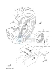 HW125 XENTER 125 (53B5) drawing REAR WHEEL