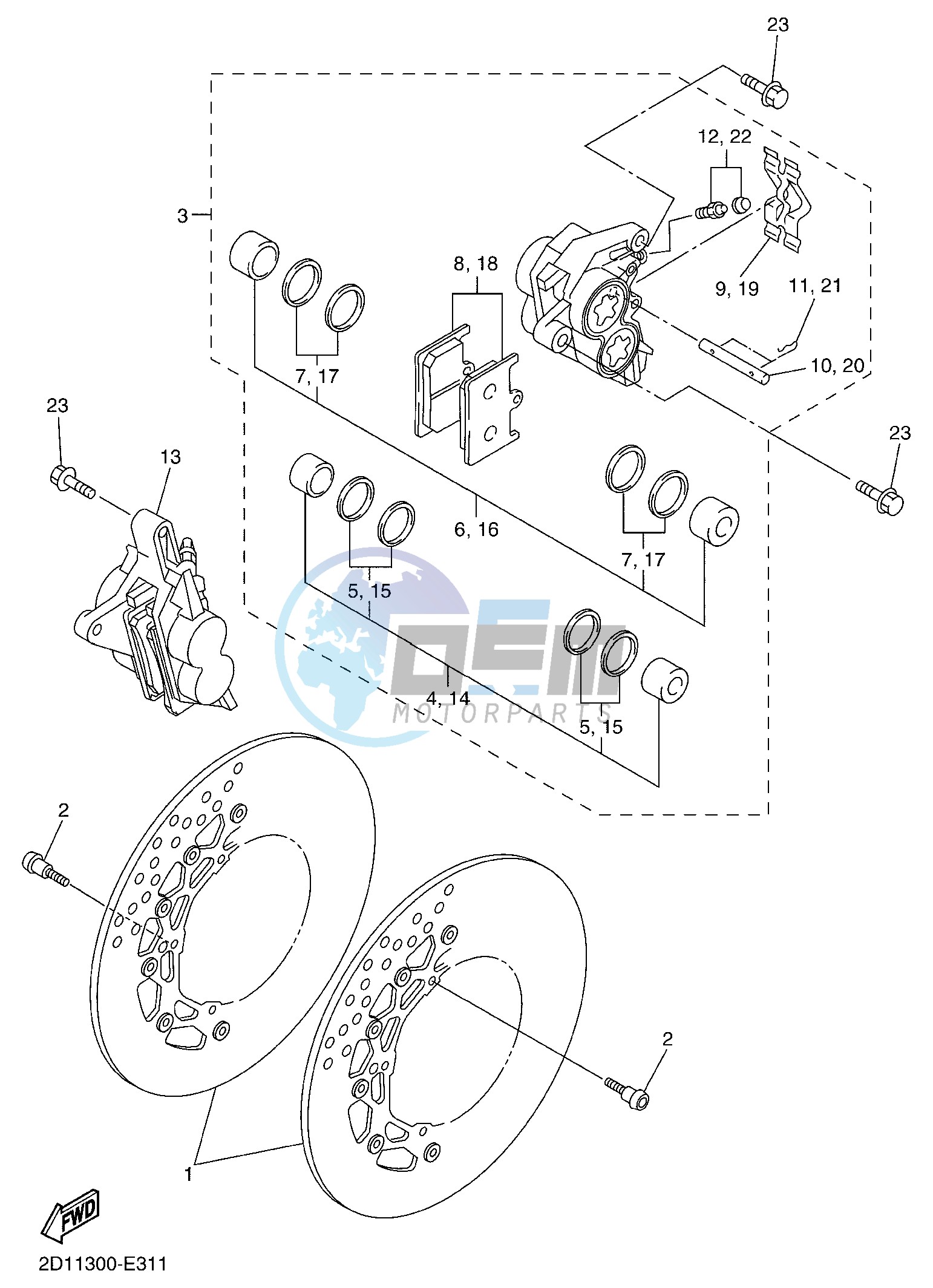 FRONT BRAKE CALIPER