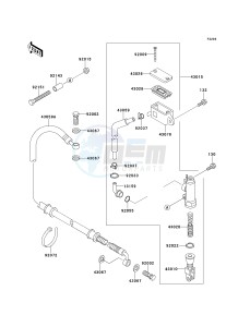 KEF 300 A [LAKOTA 300] (A6) [LAKOTA 300] drawing REAR MASTER CYLINDER