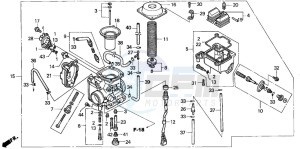 TRX350FE FOURTRAX ES drawing CARBURETOR