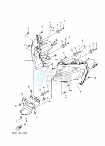 YZF320-A YZF-R3 (B7PF) drawing HEADLIGHT