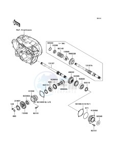 KVF360_4X4 KVF360-A3 EU GB drawing Front Bevel Gear