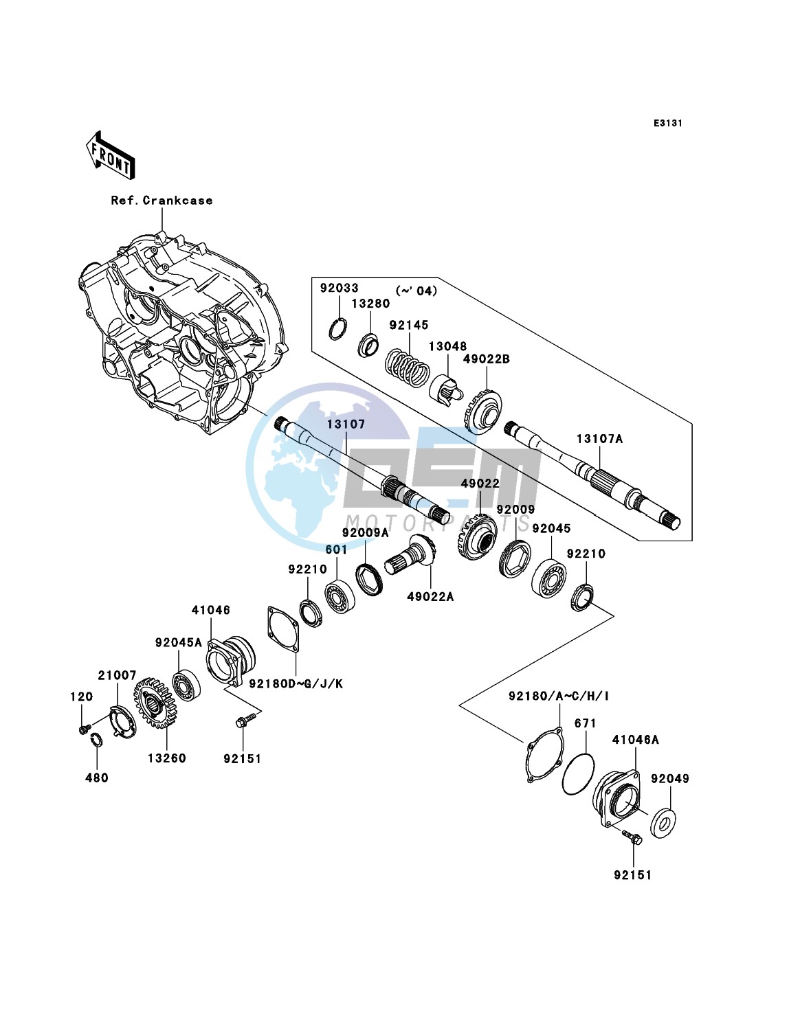 Front Bevel Gear