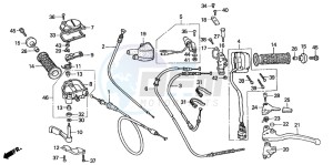 TRX350TM FOURTRAX 350 drawing CABLE/SWITCH