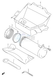 VZ800 (E2) MARAUDER drawing RUGGAGE BOX (MODEL V W)