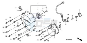 CB13009 Europe Direct - (ED / MME TWO) drawing RIGHT CRANKCASE COVER