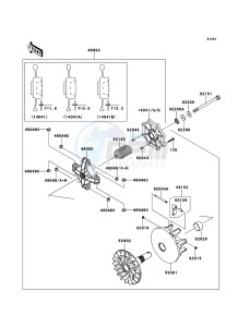 KVF750 4x4 KVF750LCS EU GB drawing Drive Converter