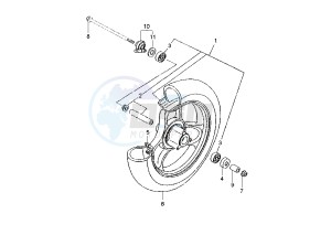 YN R NEO'S 50 drawing FRONT WHEEL