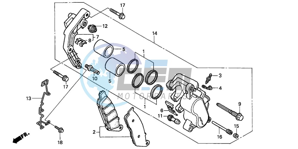 FRONT BRAKE CALIPER