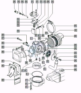 A35_J3-J5 50 J3-J5 drawing Carburator-intake