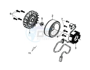 FIDDLE II 50 drawing MAGNETO / FLYWHEEL