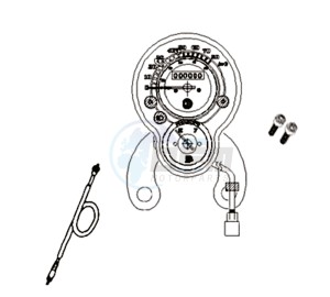 ALLO 50 25KMH (L8 L9) NL EURO4 drawing DASHBOARD / METER CABLE  / WIRE HARNESS