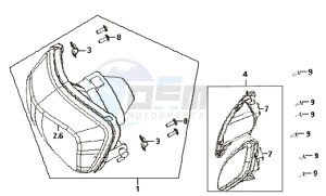 SYMPHONY 50 45KMH drawing HEADLAMP CPL