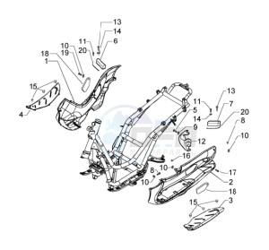 Beverly 500 drawing Passenger footrest