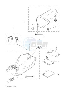 MT125 MT-125 (5D7C 5D7C 5D7C 5D7C) drawing SEAT