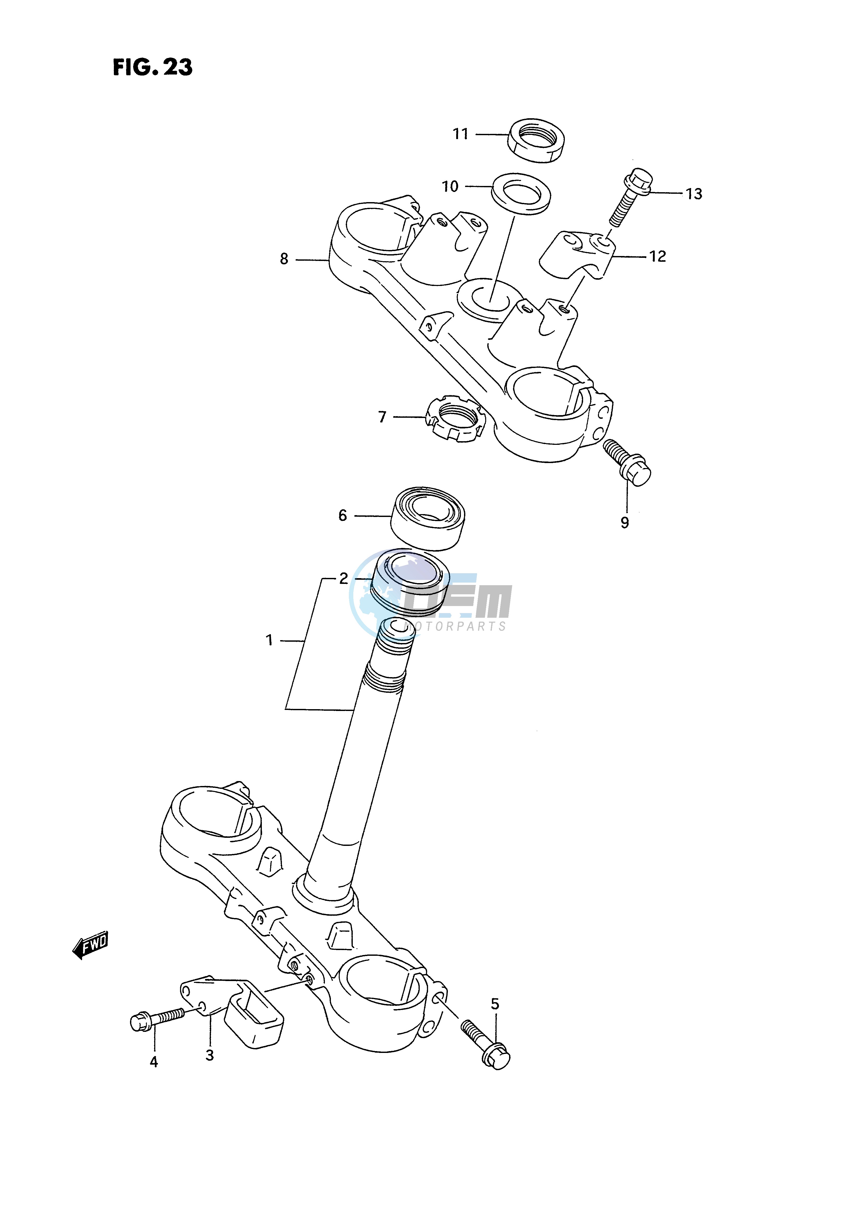 STEERING STEM (MODEL N)