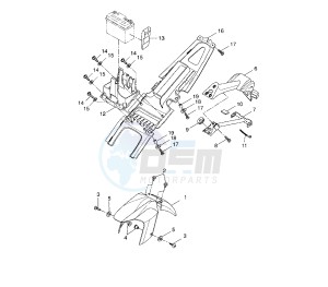 YZF R 125 drawing FENDER