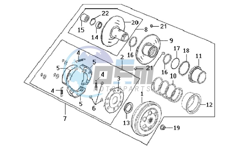 DRIVE PULLEY / V-BELT