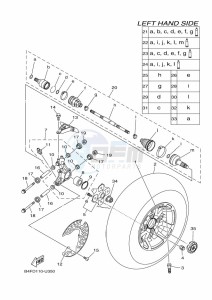 YFM700FWAD GRIZZLY 700 EPS (BDE7) drawing REAR WHEEL