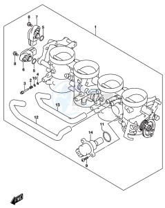 GSX-S750A drawing THROTTLE BODY