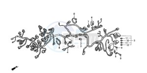 ST1100 drawing WIRE HARNESS (ST1100AN/AP/AR)