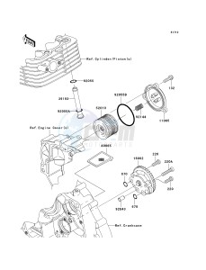 KLX 140 A [KLX140] (A8F-A9FA) A9F drawing OIL PUMP