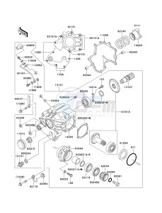 VN 1500 G [VULCAN 1500 NOMAD] (G1-G3) [VULCAN 1500 NOMAD] drawing FRONT BEVEL GEAR