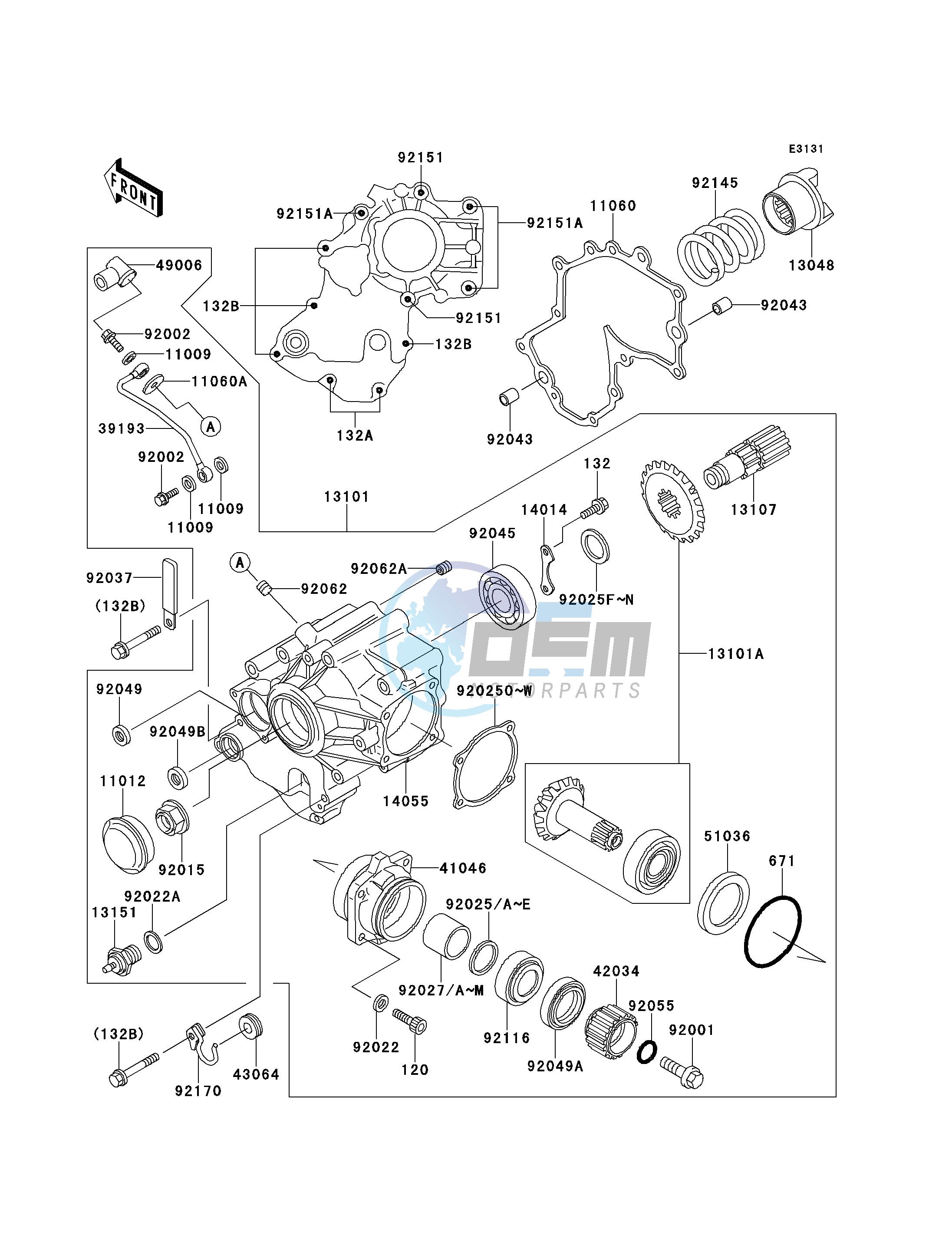 FRONT BEVEL GEAR