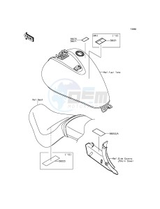 VULCAN 900 CUSTOM VN900CFFA GB XX (EU ME A(FRICA) drawing Labels