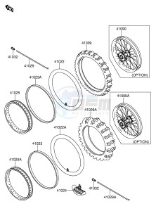 RM65 (E3) drawing WHEEL TIRE