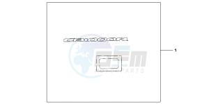 CB1000RB drawing 3D LOGO SILVER