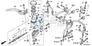 CB1000RA9 France - (F / ABS CMF) drawing FR. BRAKE MASTER CYLINDER (CB1000RA)