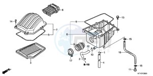 CBR125RSC drawing AIR CLEANER