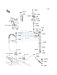 KLX250 KLX250S9F GB XX (EU ME A(FRICA) drawing Rear Master Cylinder