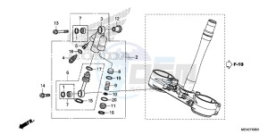 CRF450RE CRF450R Europe Direct - (ED) drawing STEERING DAMPER