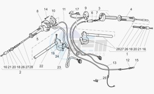 V 11 1100 Le Mans Le Mans drawing Handlebar - controls