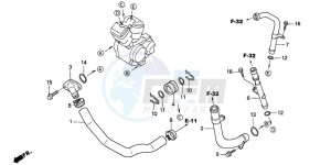 NT650V drawing WATER PIPE