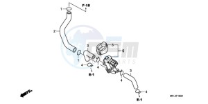 CBR1000RRA Korea - (KO) drawing AIR INJECTION CONTROL VALVE