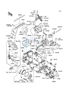 KVF650_4X4 KVF650FCF EU drawing Frame Fittings