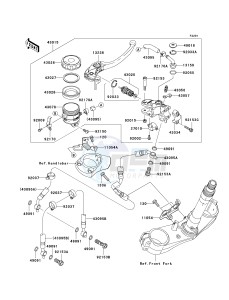 ZX 1400 A [NINJA ZX-14] (A6F-A7FA) A7F drawing FRONT MASTER CYLINDER