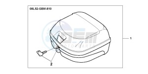 SH100 SCOOPY drawing TOP CASE