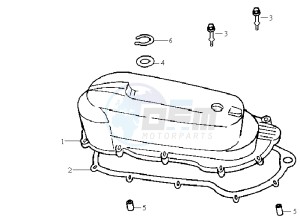 JUNGLE - drawing CRANKCASE COVER LEFT