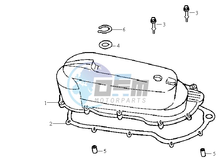 CRANKCASE COVER LEFT